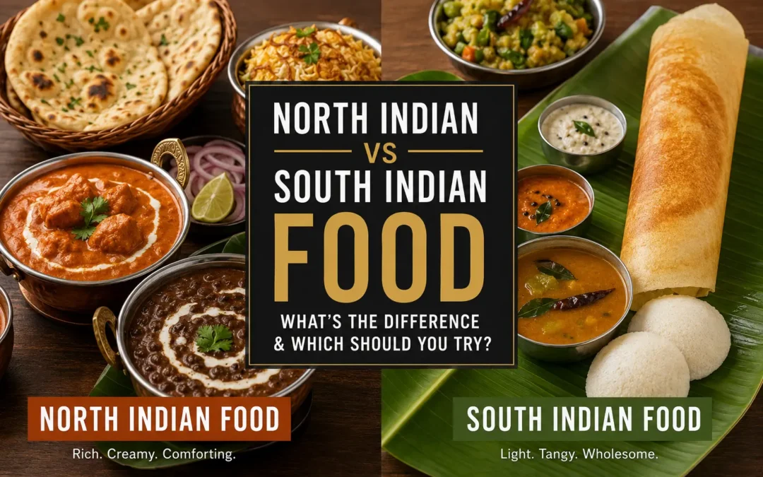 north indian vs south indian food